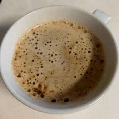 コーヒー多めで作りました。
ココア入りのコーヒーは身体が温まりますね♥
美味しかったです(⁎•ᴗ•⁎)♪